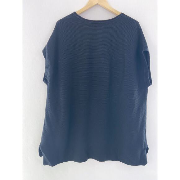 Victoria's Secret Black Knit Slouchy Oversized Cashmere Blend Sweater Large - Picture 2 of 6